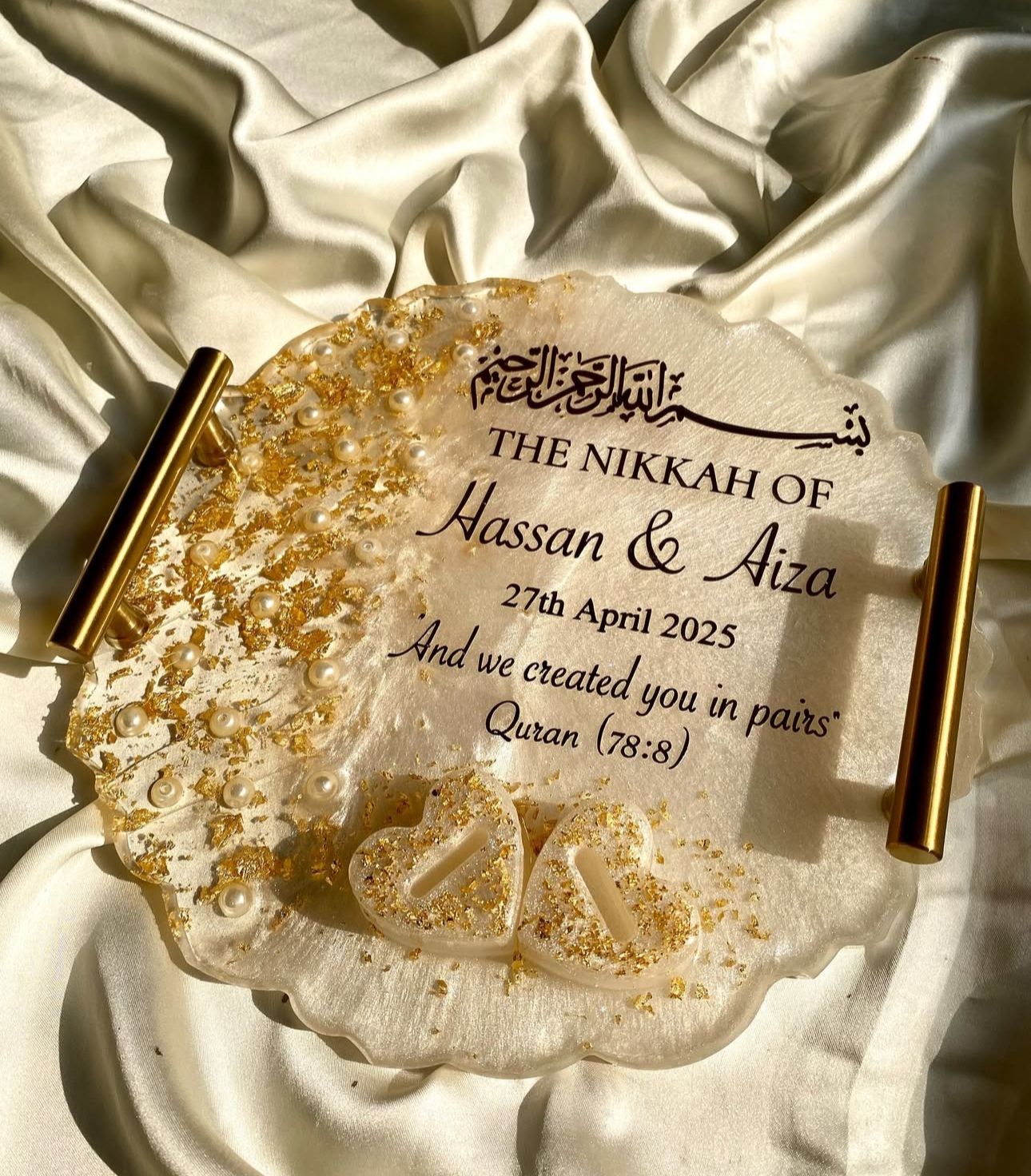 Luxury Resin Engagement Tray