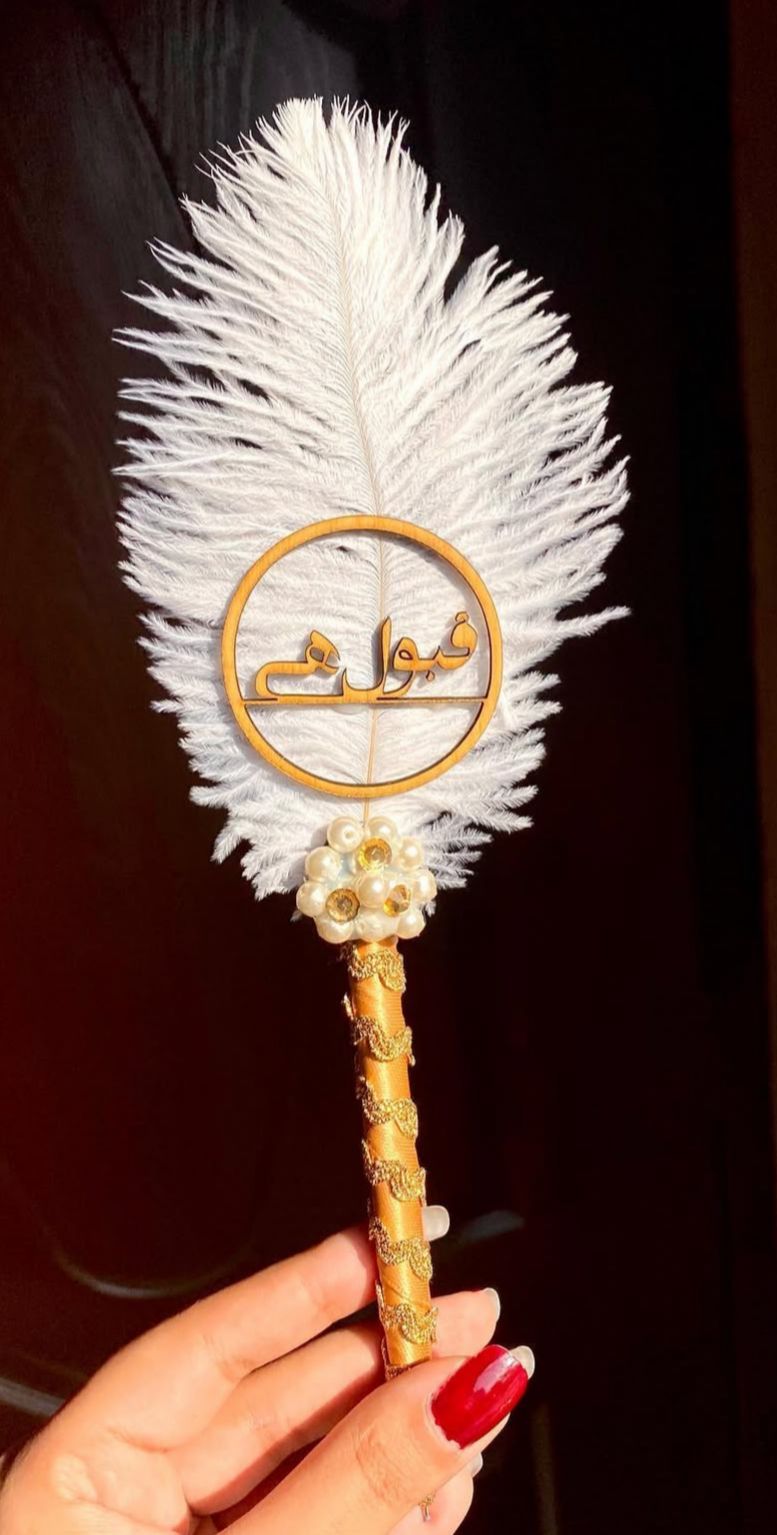 Royal “Qubool Hai” Feather Pen for Nikkah Ceremonies